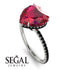 Heart Shape Ruby Ring - Noelle No. 42